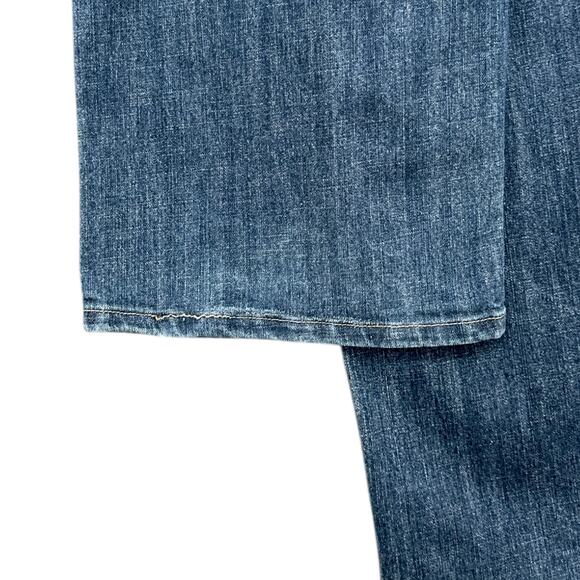 Venezia Blue Embroidered Pockets Button Closure Straight Leg Women Jeans Size 26 - Picture 8 of 8